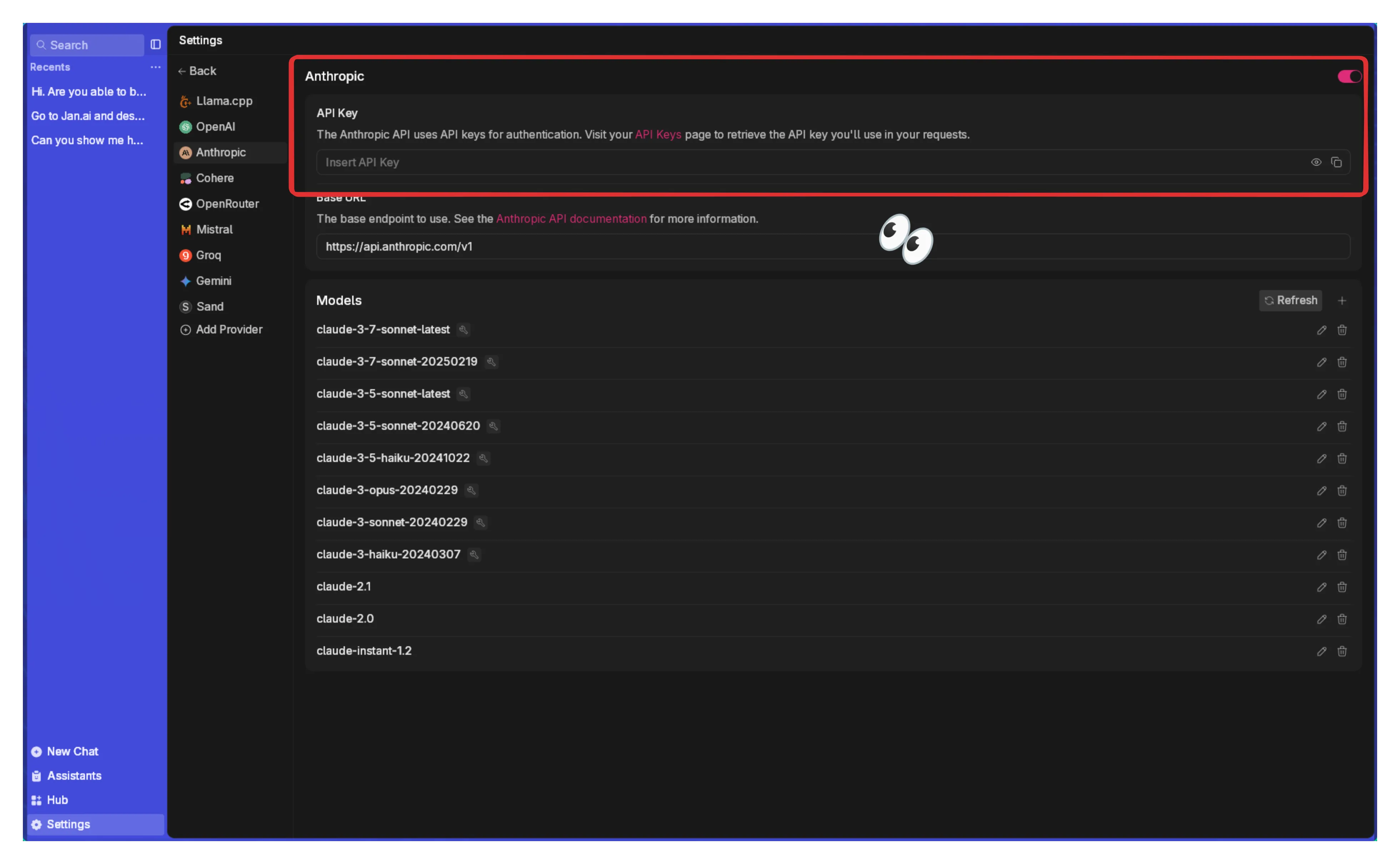 Cloud Provider Settings